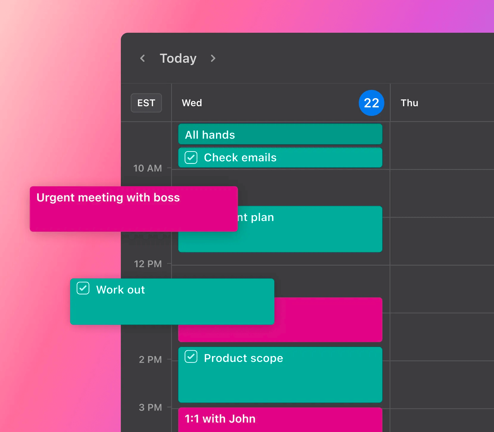 Motion calendar for Scrum Masters