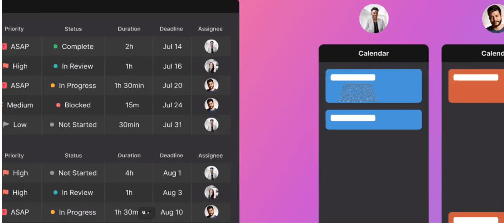 Motion as a daily planner
