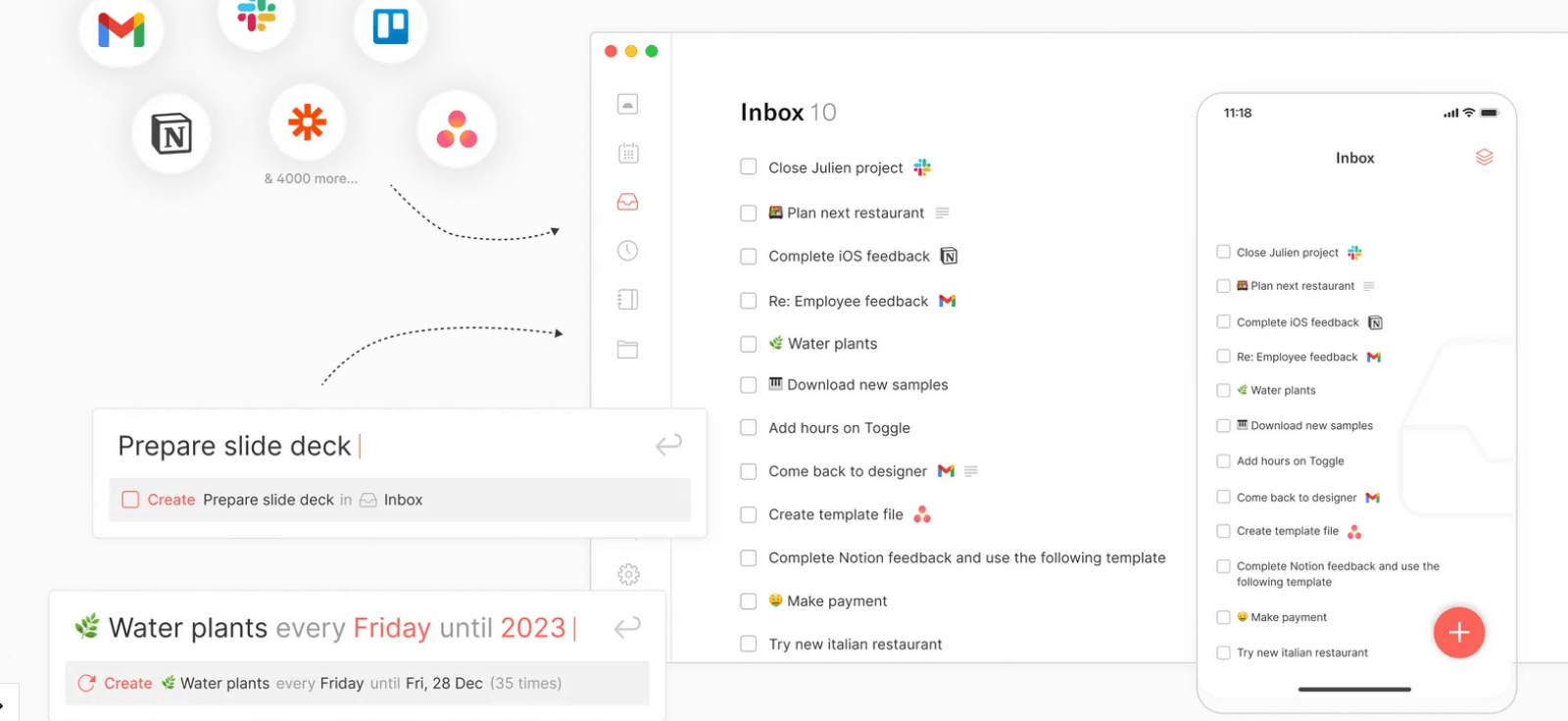 Rountine to-do, console, and integrations