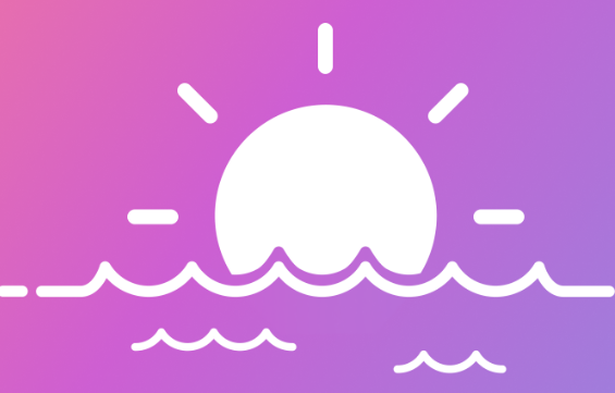 A rising sun