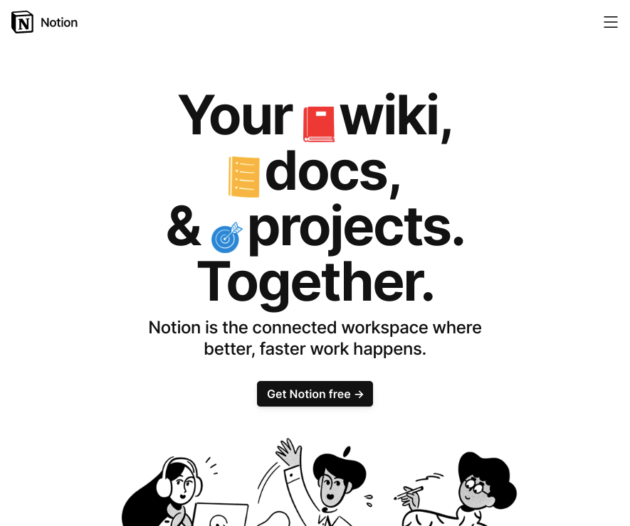 Notion interface