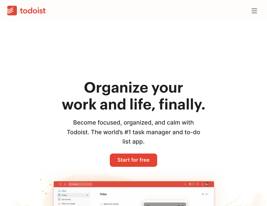 Todoist interface