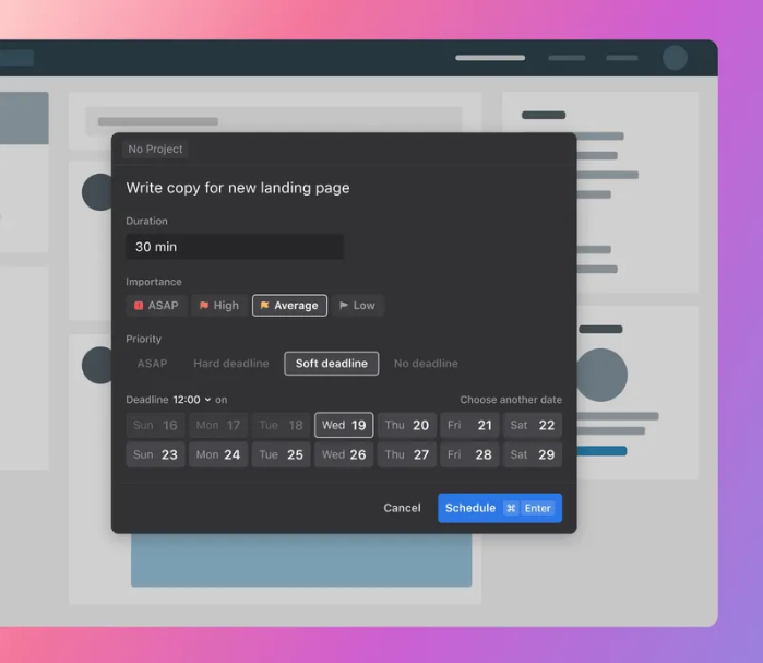 A screenshot of Motion