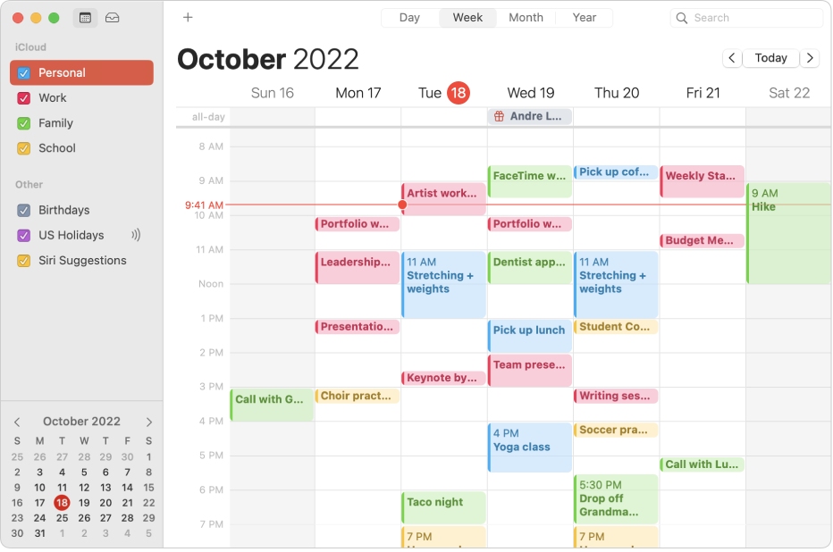 Apple calendar