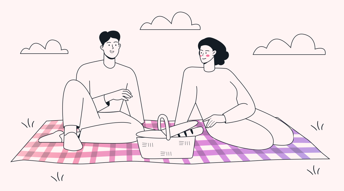 Two people hanging out