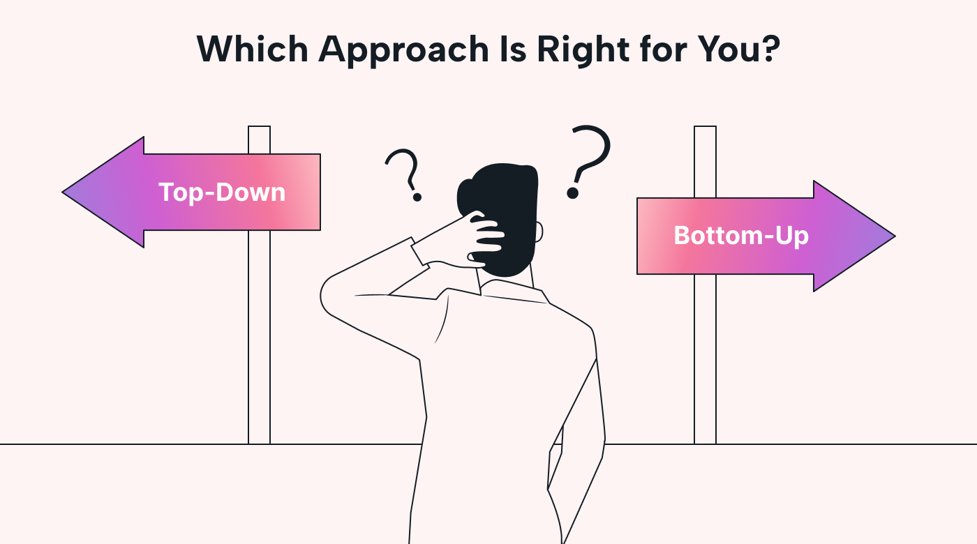 Person trying to decide between two options