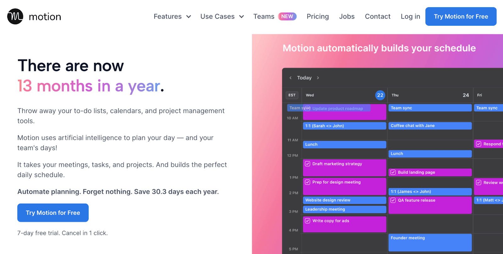 A screenshot of Motion