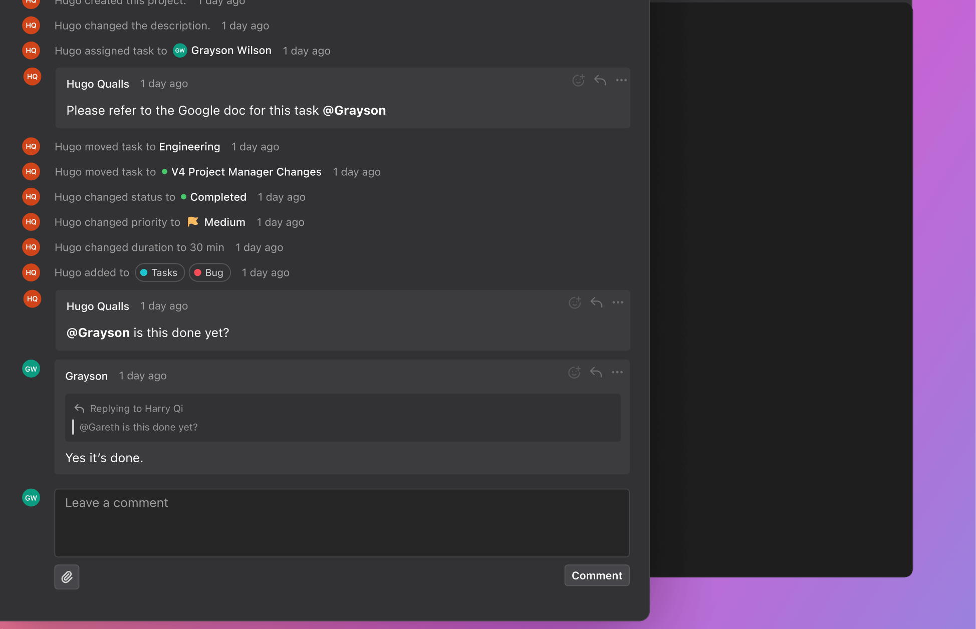 Screenshot of Motion
