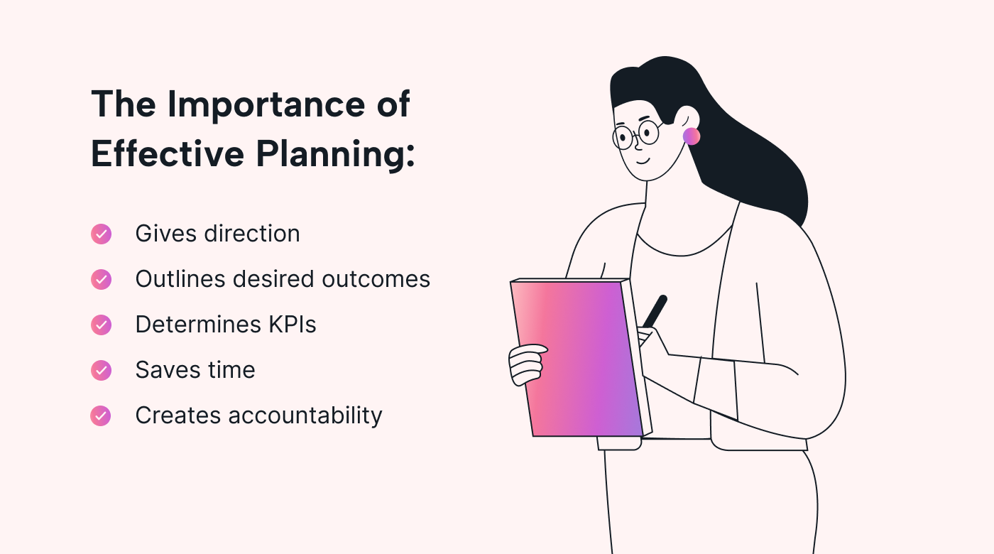 Benefits of effective planning