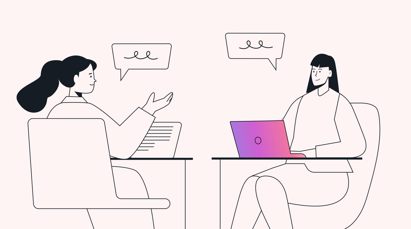 Employees working together