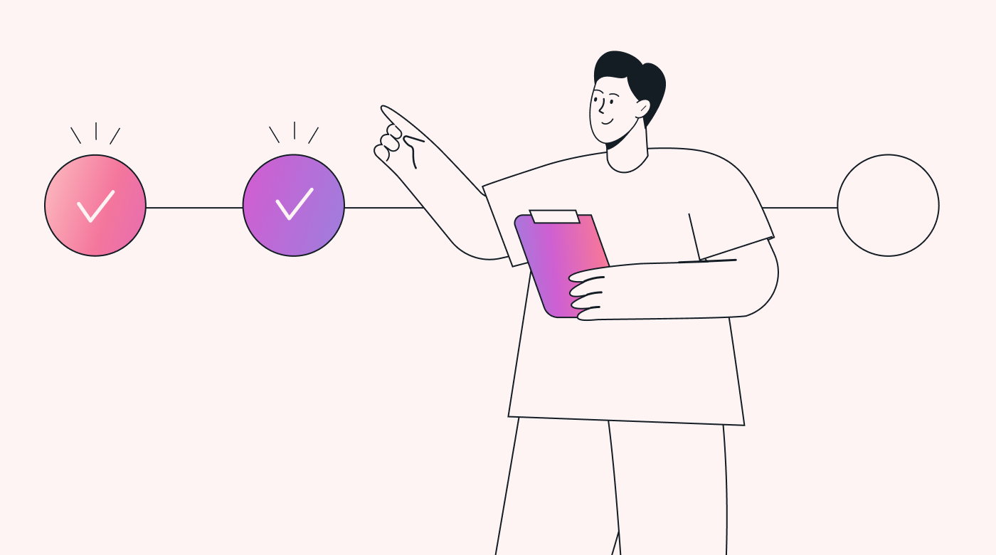 Employee progressing toward their goal