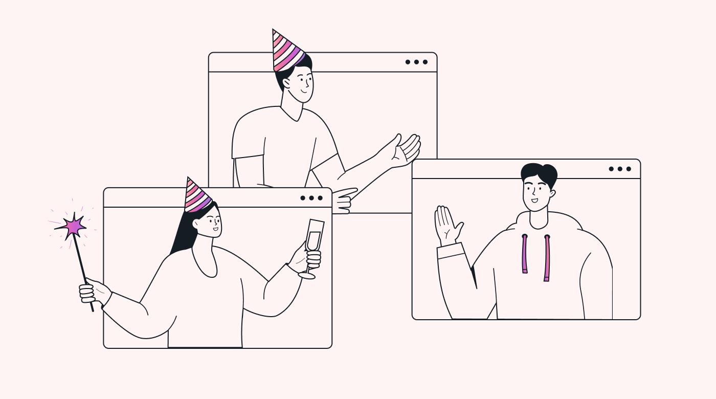 Company hosting a virtual event