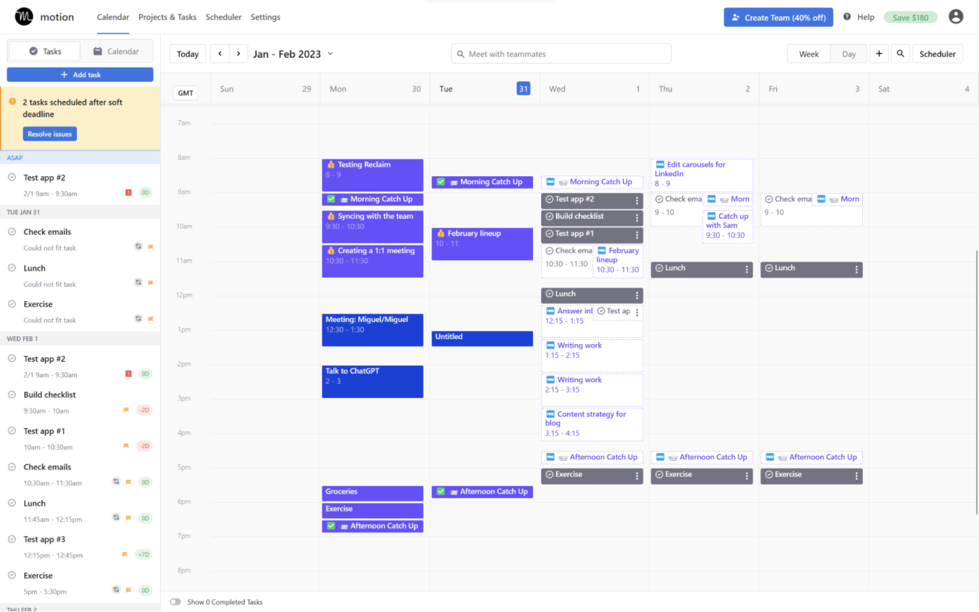 Screenshot of Motion
