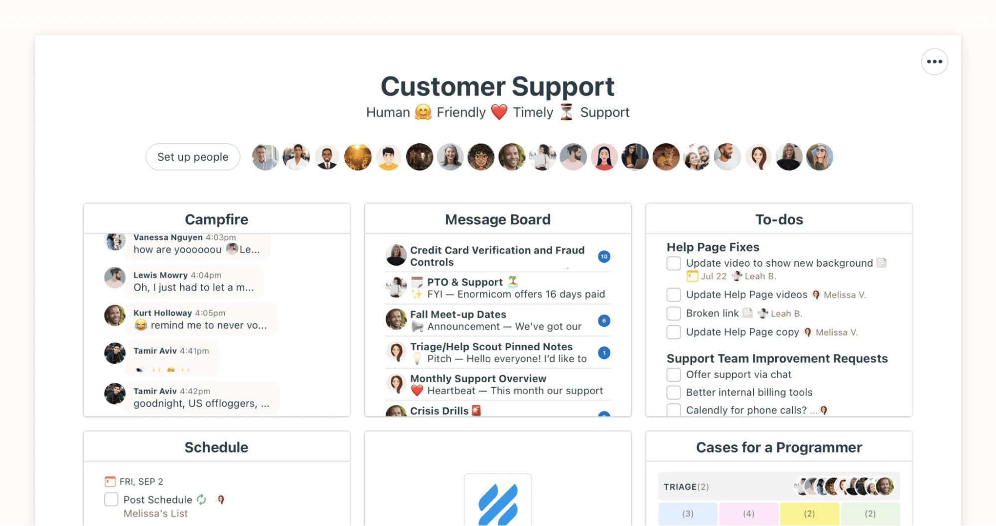 Basecamp project management app