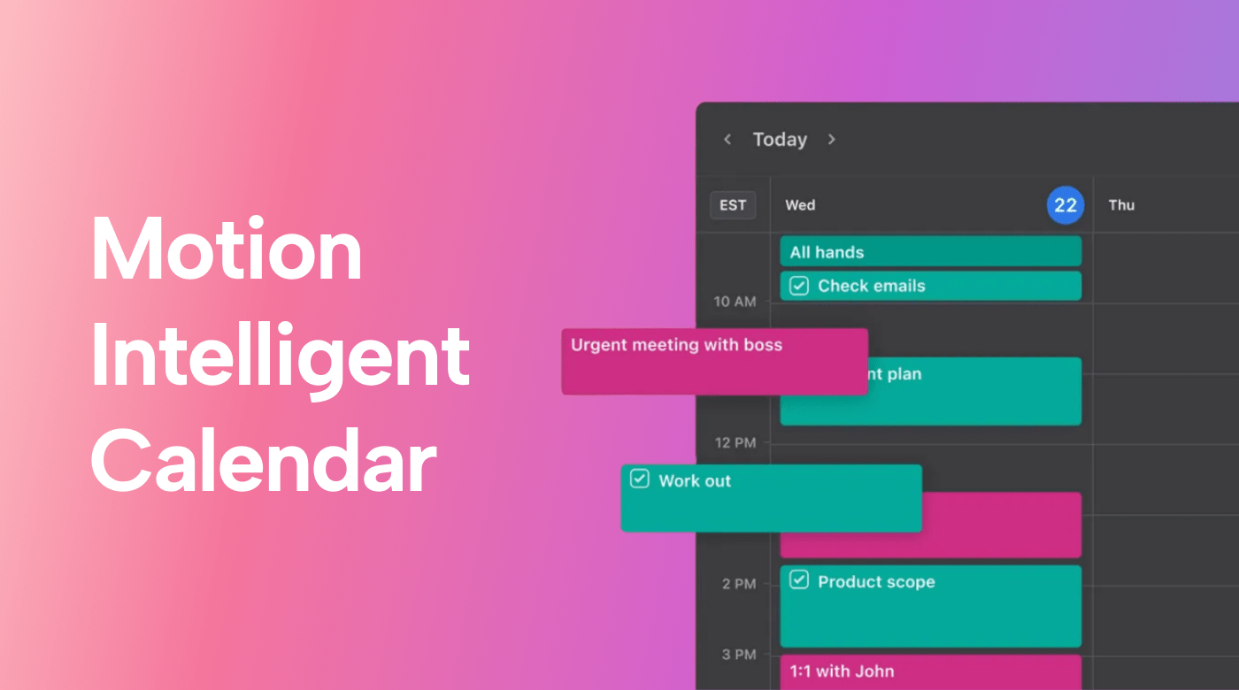 A graphic of an intelligent calendar