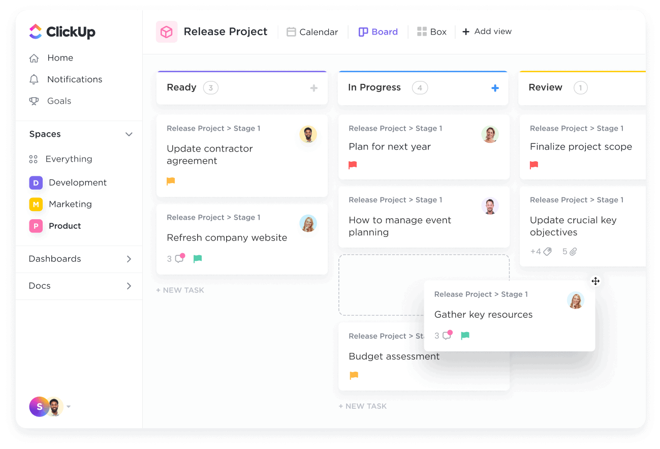 ClickUp Project Management Interface