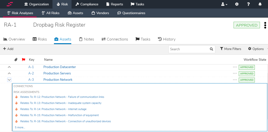 A screenshot of StandardFusion