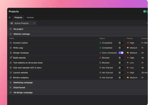 A screenshot of Motion