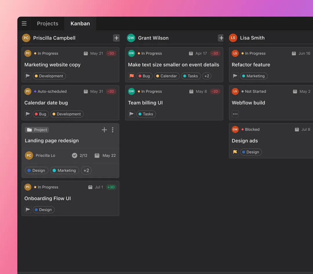 Track project progress with Kanban