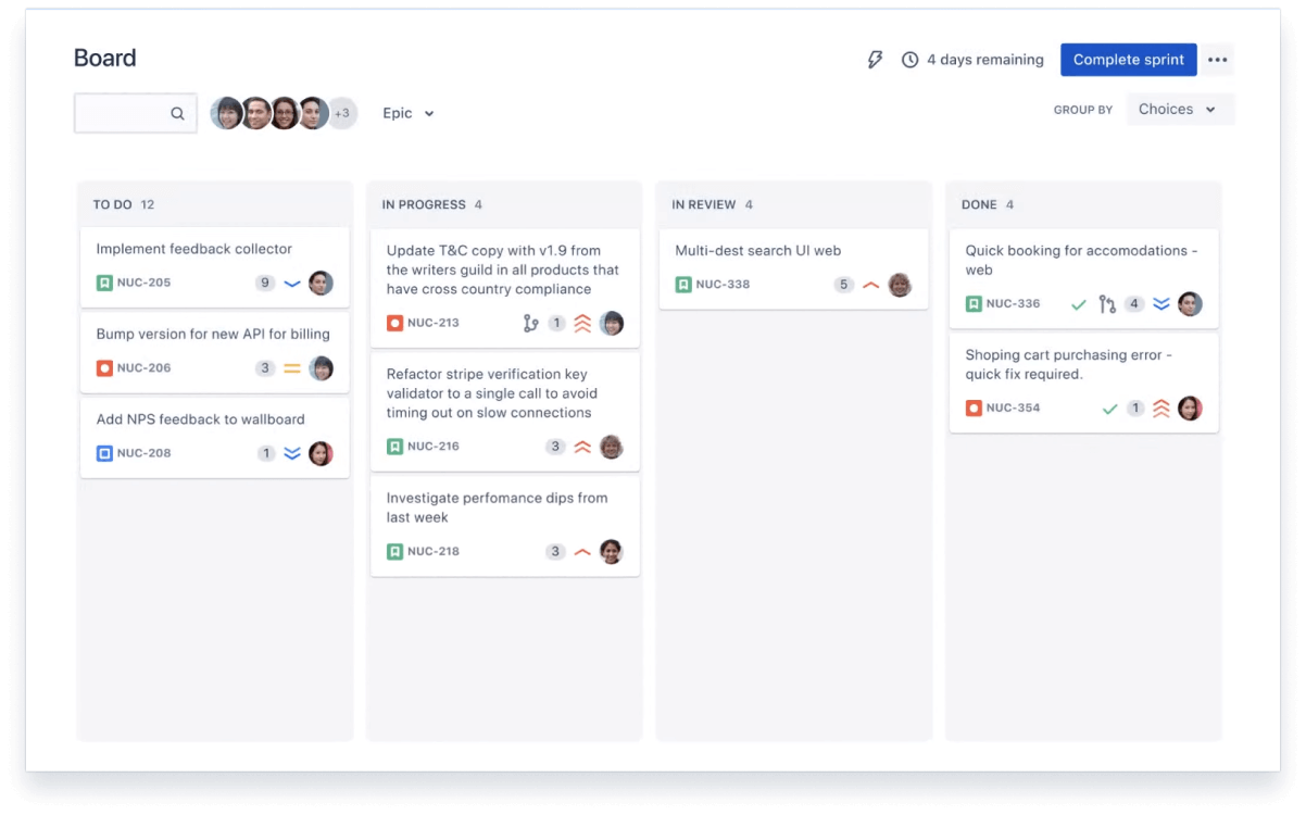 Jira board