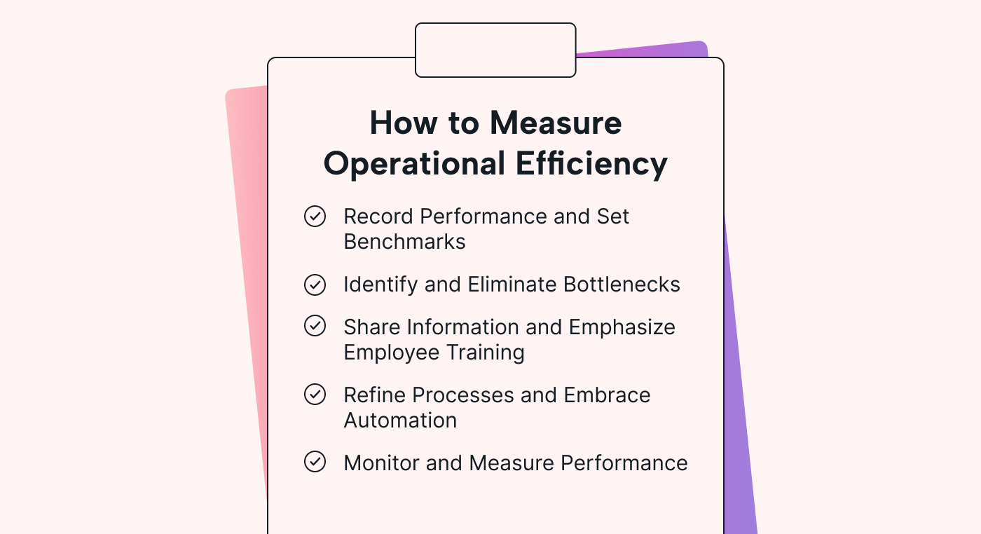 Steps to improve operational efficiency