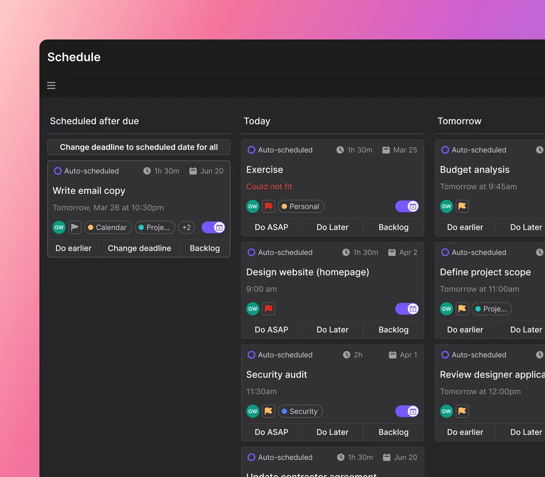 Motion automates task delegation