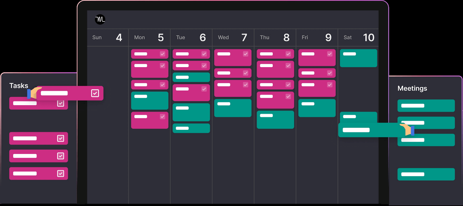 Color illustration of Motion auto-scheduler