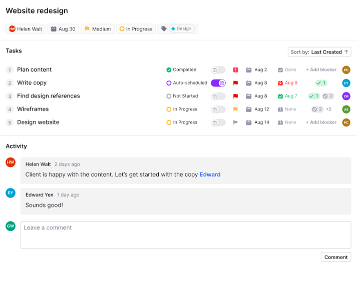 Communicate with the team digitally