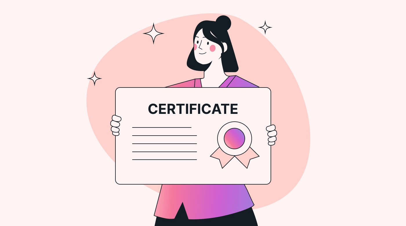 Obtain a professional certification as a development goal for work