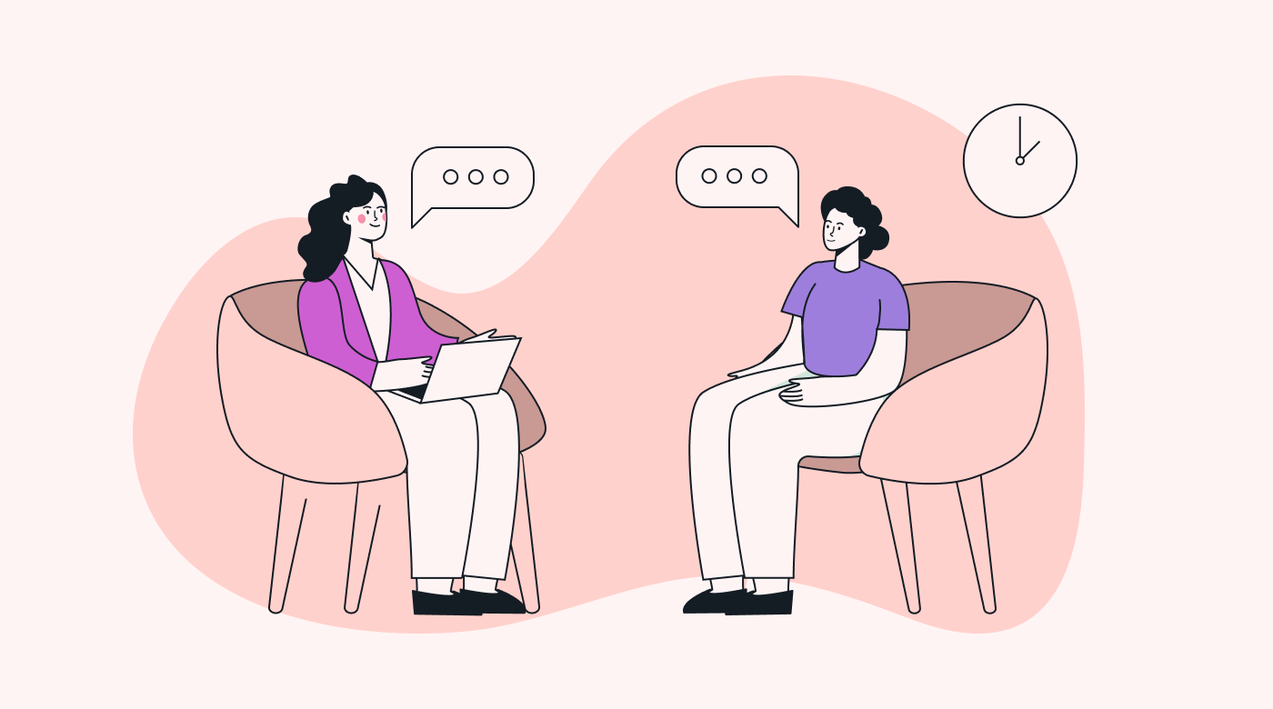 A person counseling