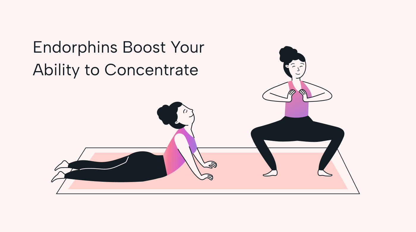 Endorphins support concentration