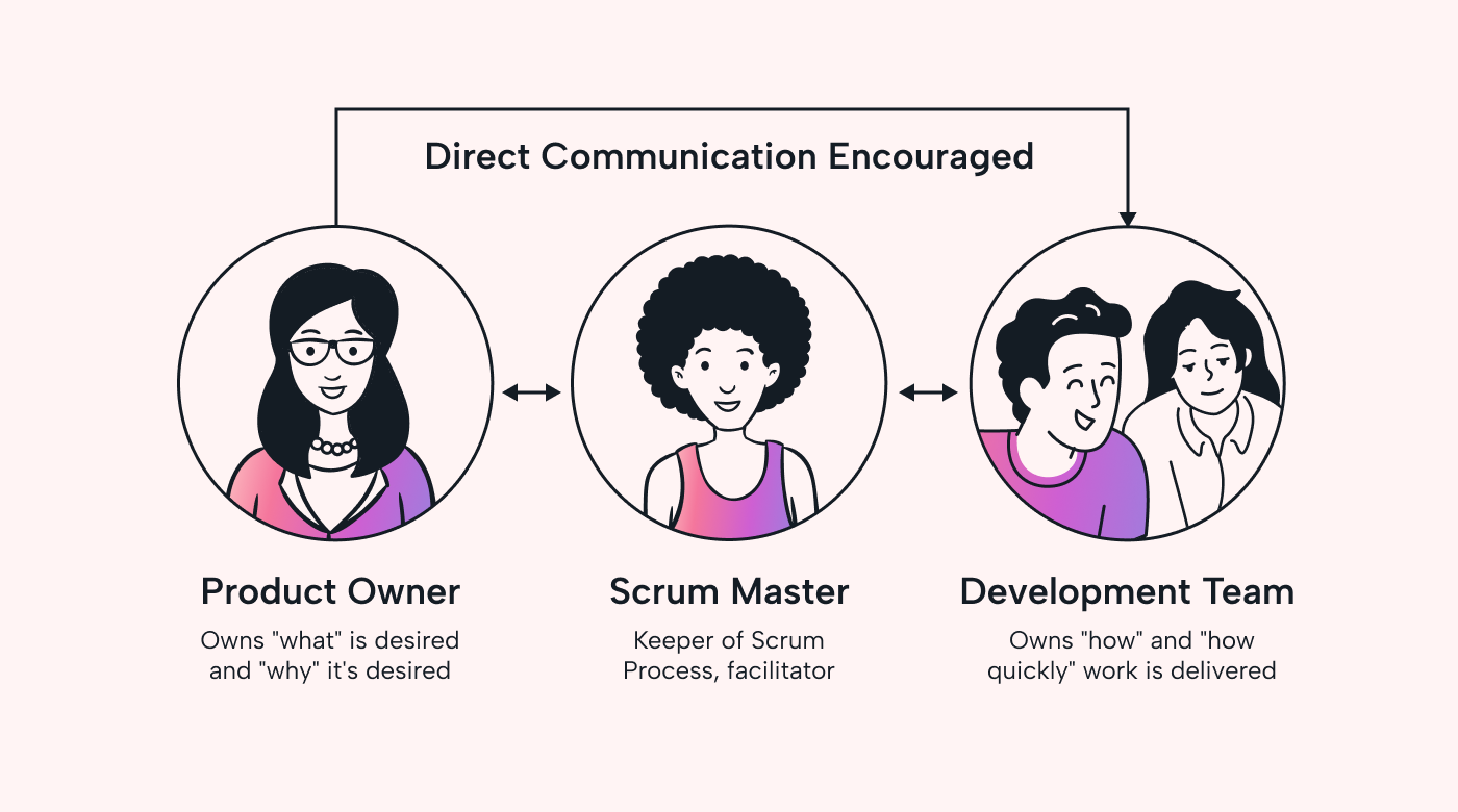 Scrum roles and how they are related