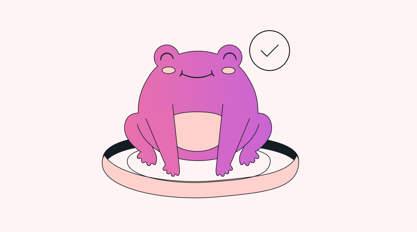 Method Image alt tag: frog on a plate