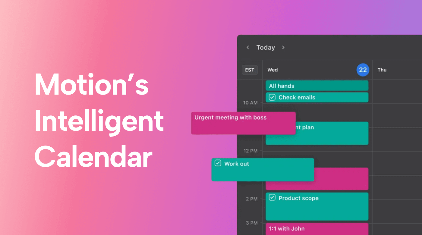 A page from Motion’s calendar