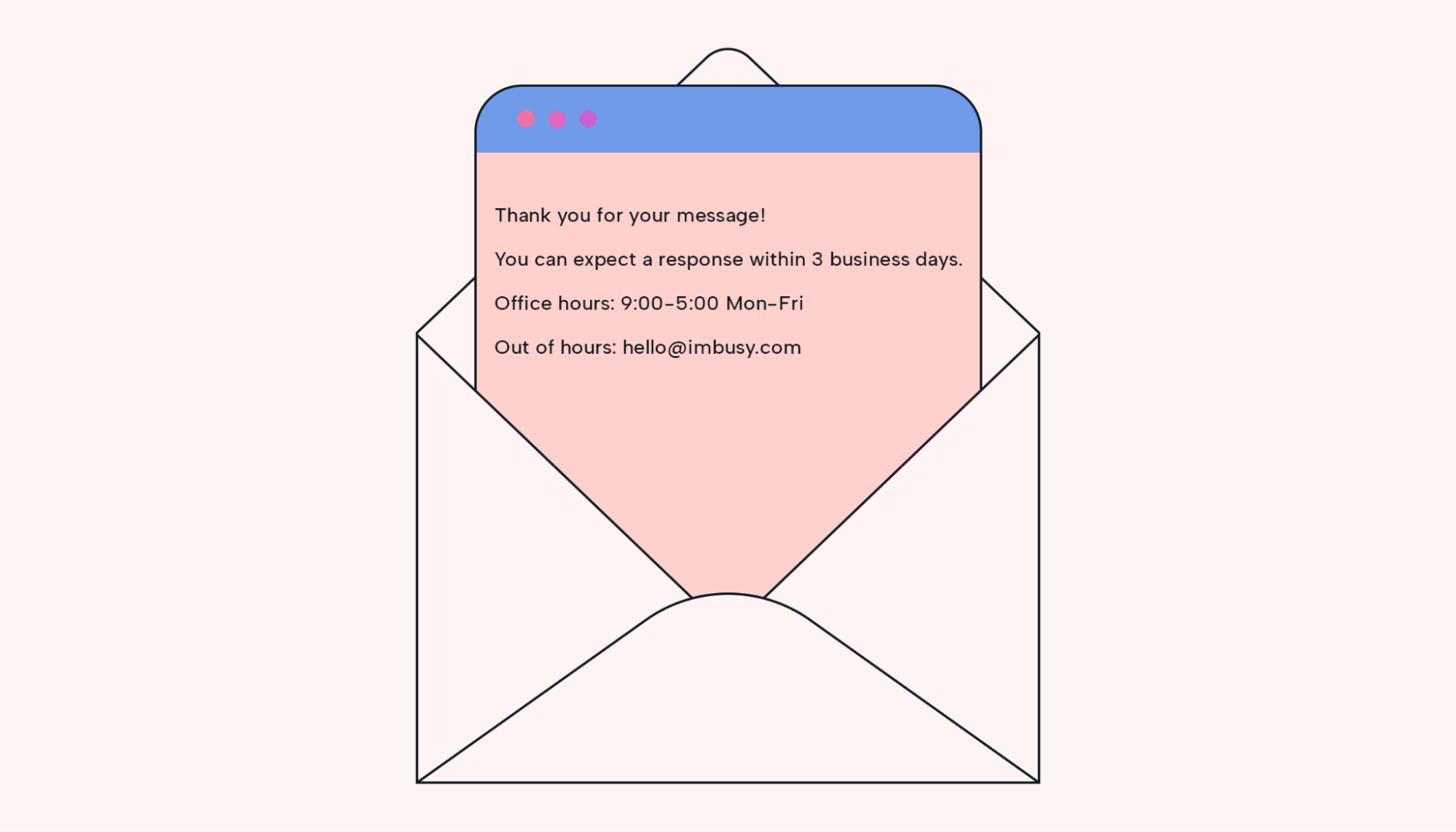 Email boundaries example