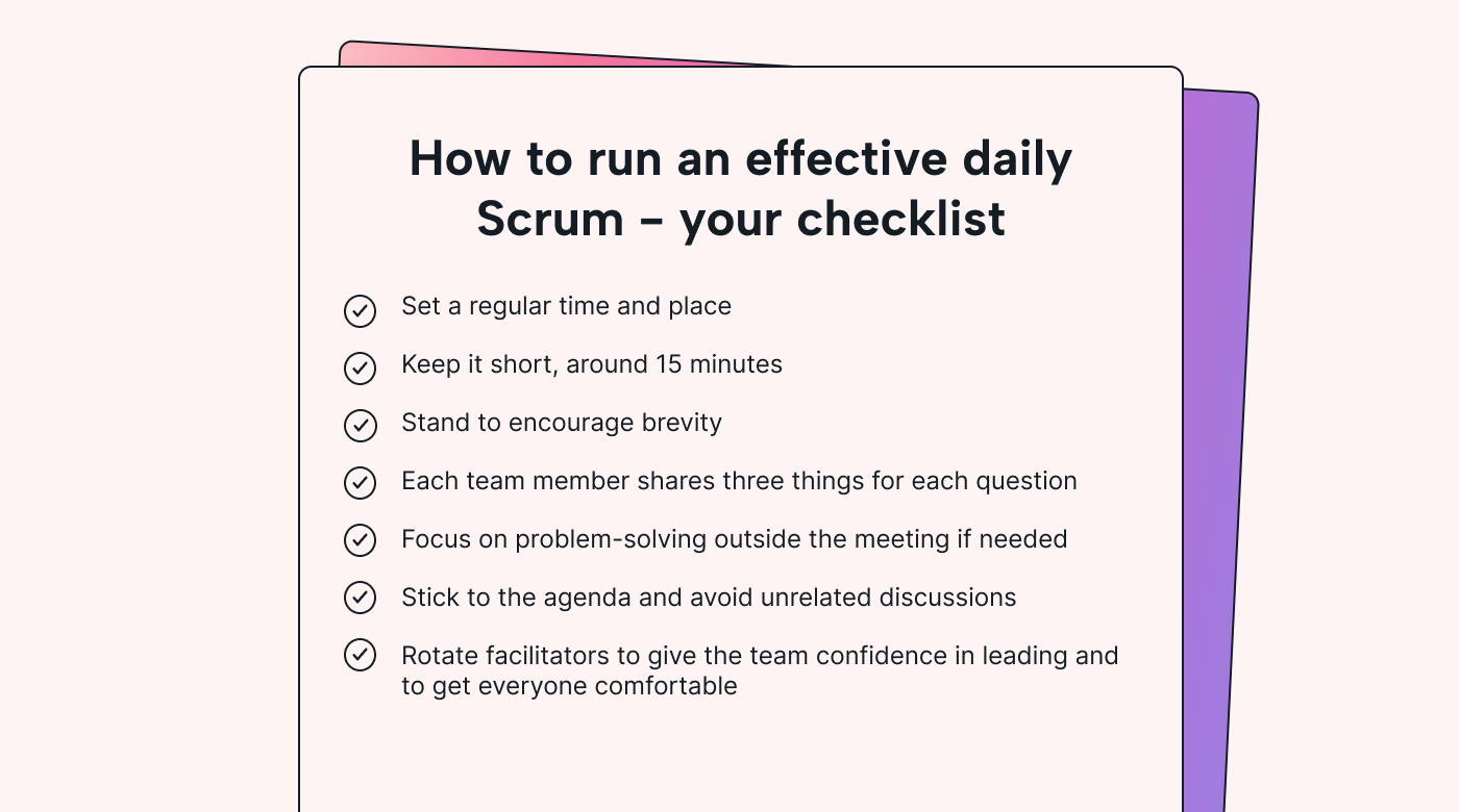 A checklist of items