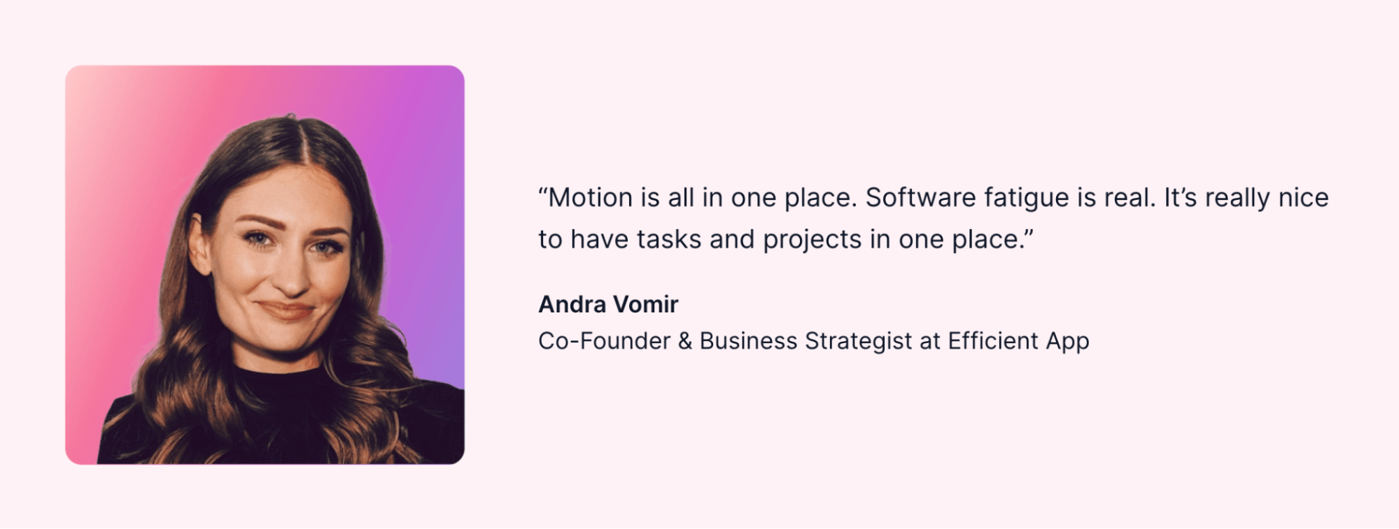 What Motion clients are saying