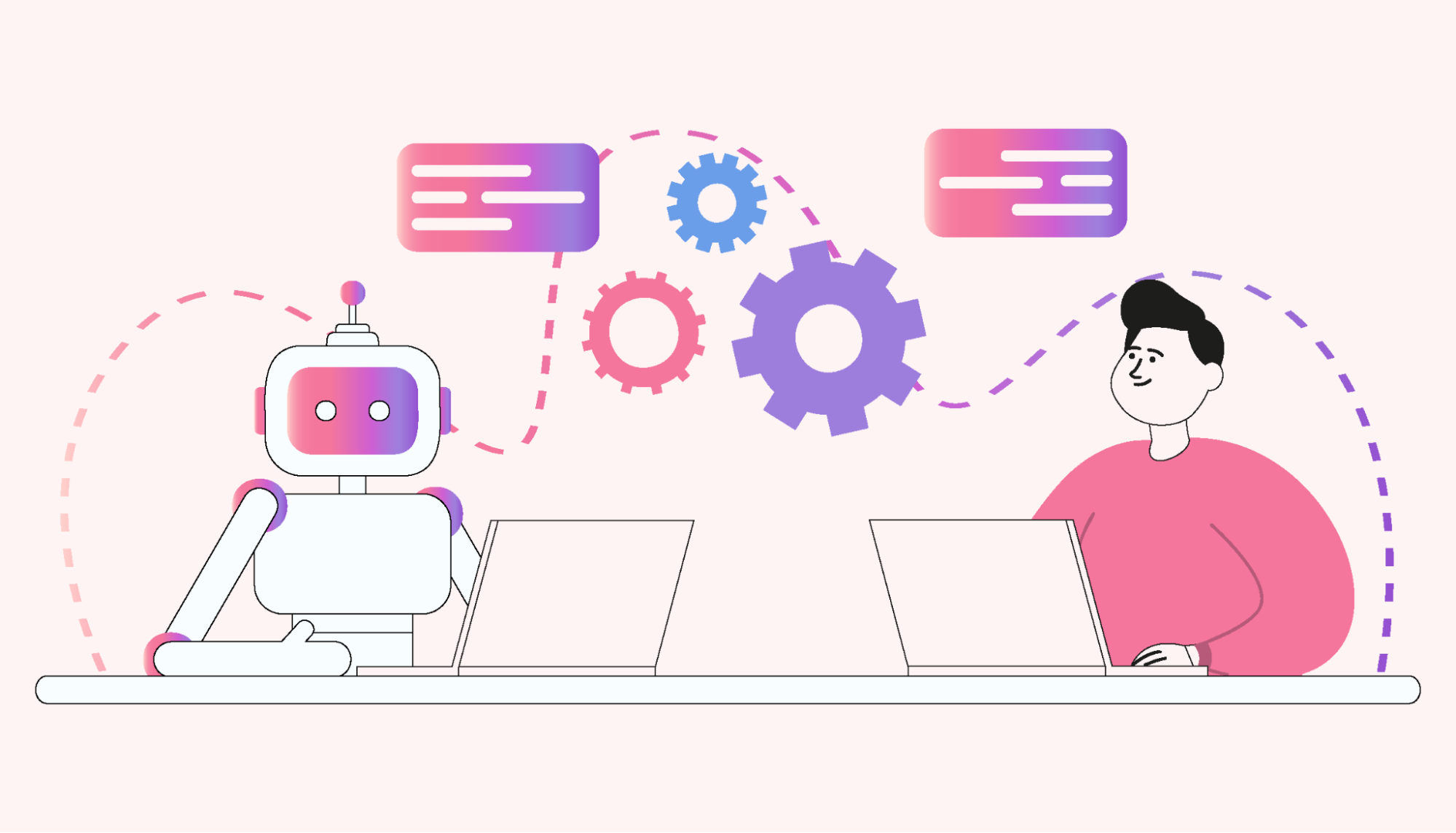 HR manager working alongside AI