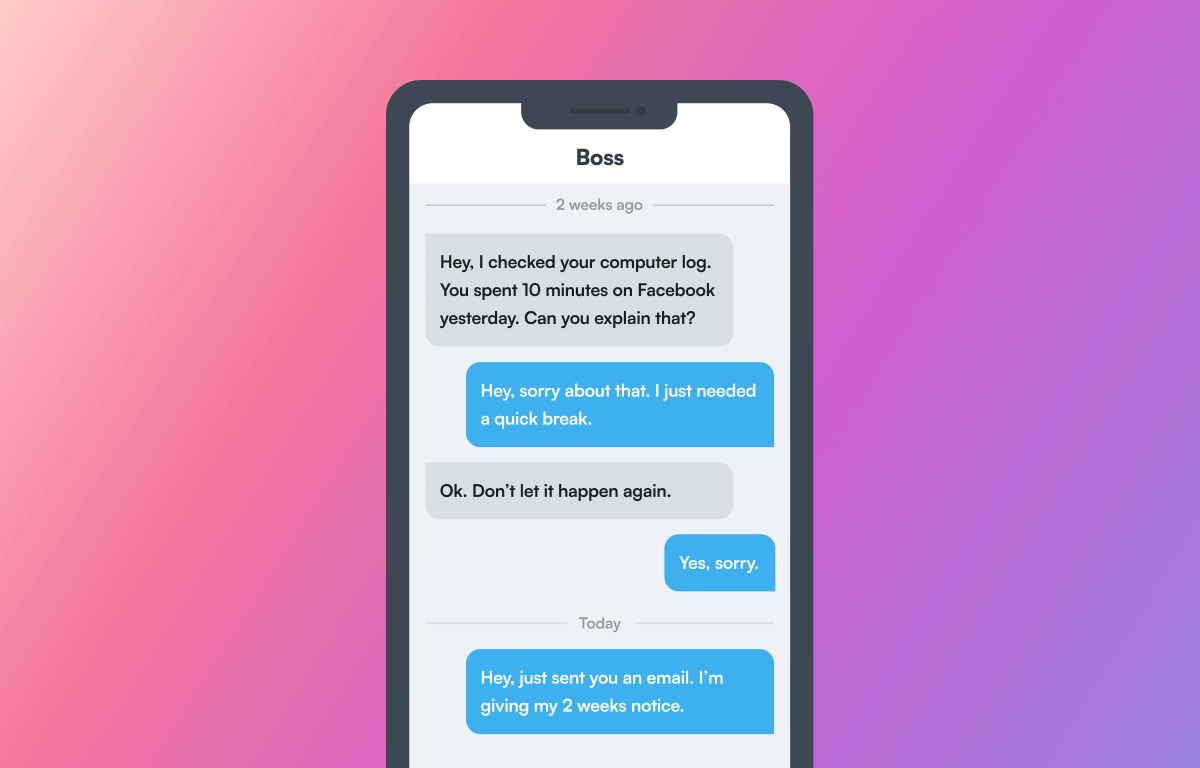 Messages from a micromanager