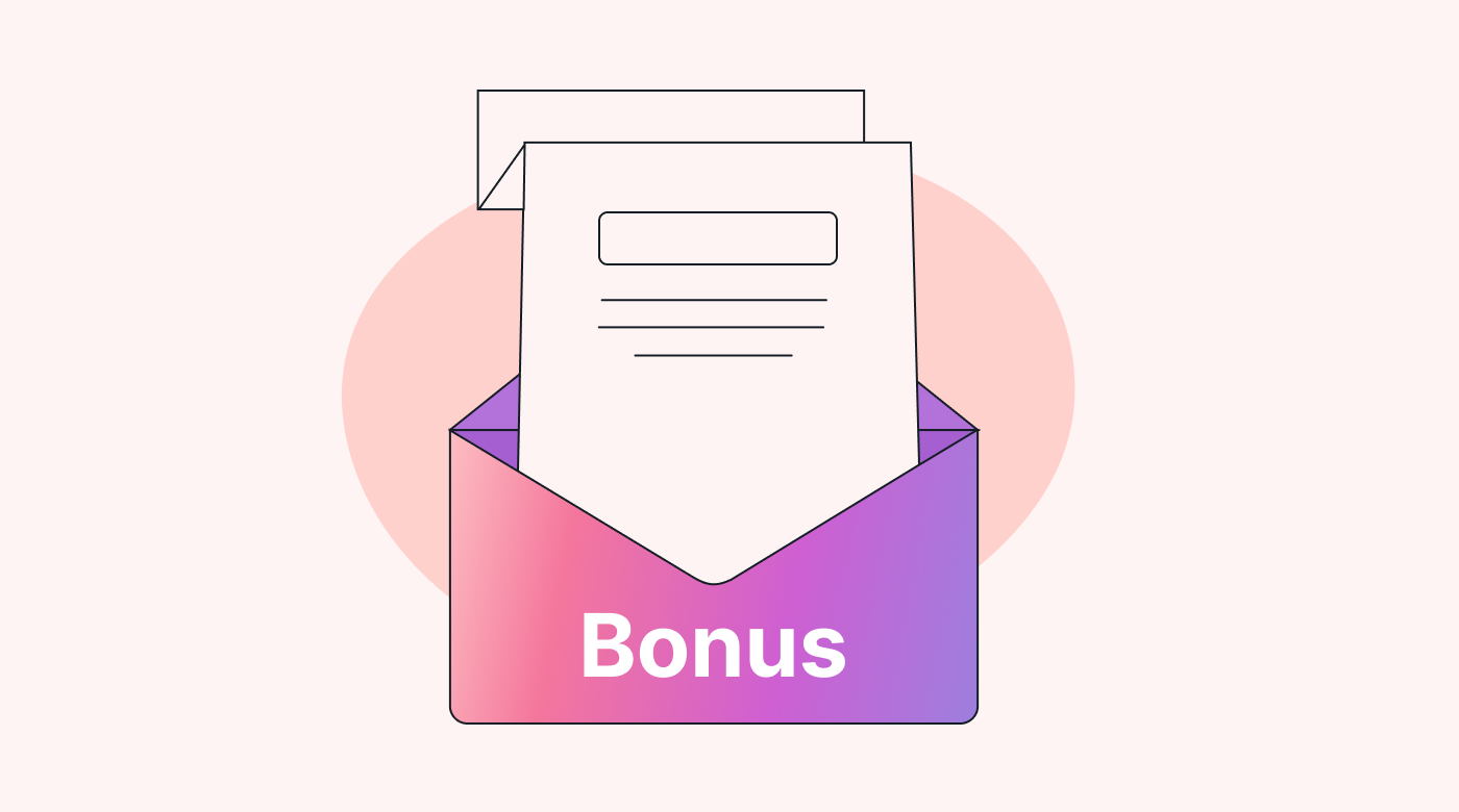 A bonus envelope