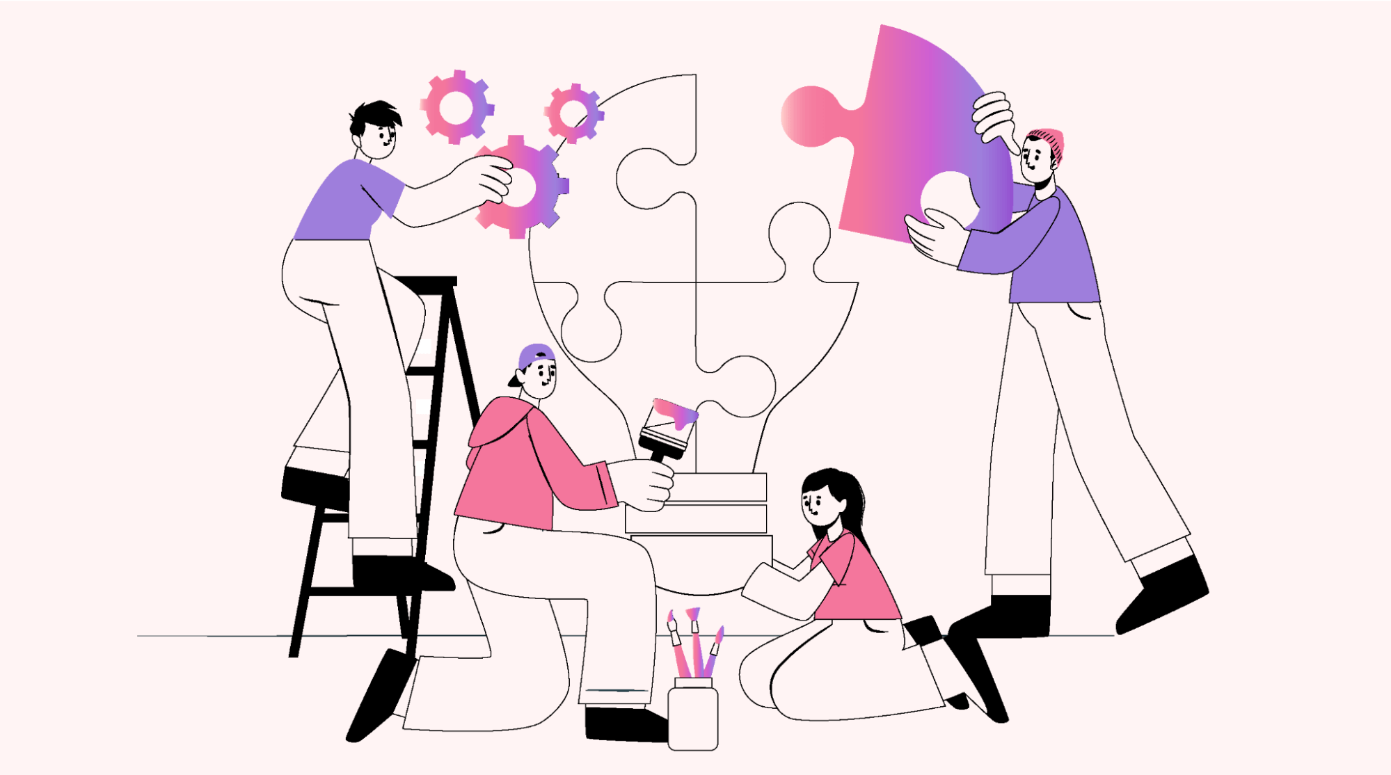 Team members participating in a collaborative meeting