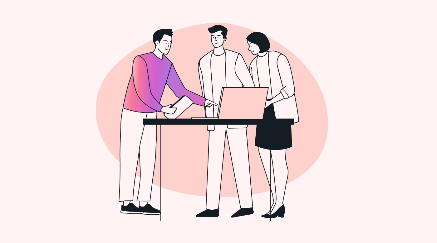 A technology training meeting