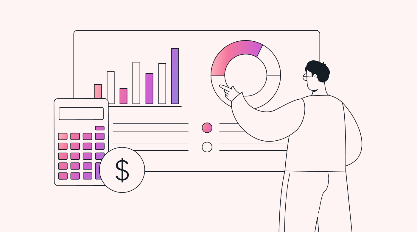 Man using dashboard to control project costs