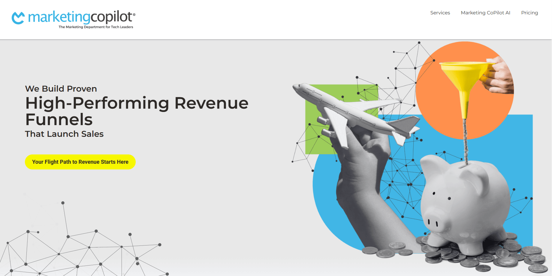 Screenshot of Marketing CoPilot website