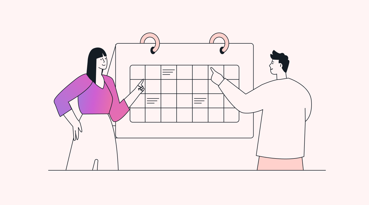 Illustration of event planning