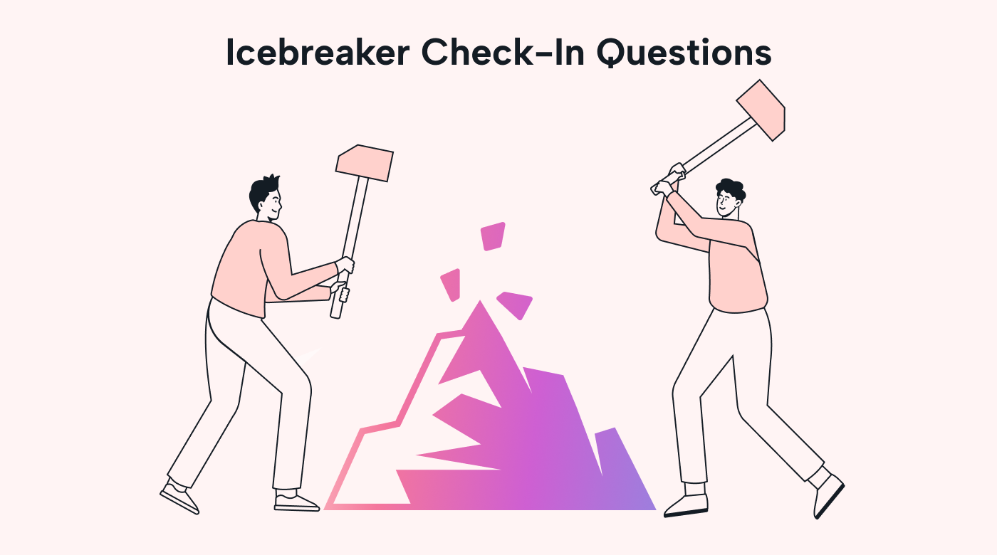 A group of people breaking out of ice