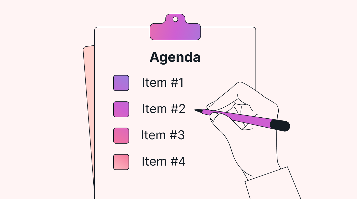 A list of action items