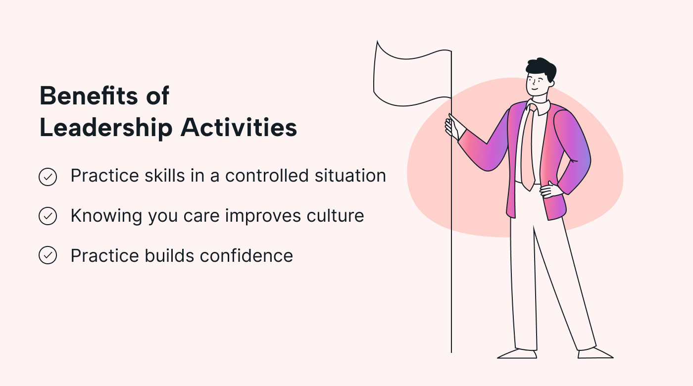 A list of the benefits of leadership activities